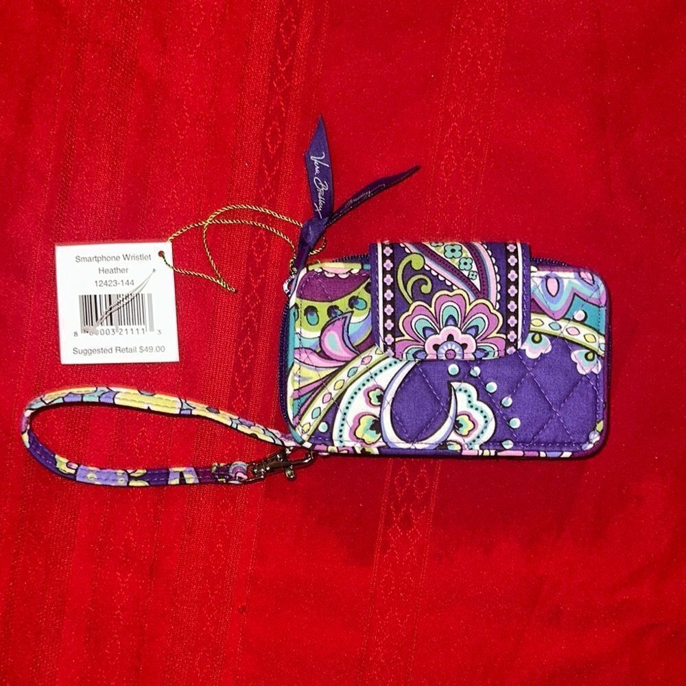 NWT Vera Bradley Purple Pattern Quilted Wallet